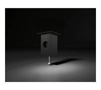 EBB Consolle Jumbo Power Station 80 x 80 x 170 cm, in alluminio, colore: nero