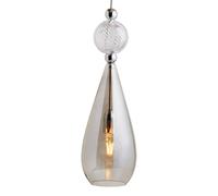 EBB & FLOW Smykke L argento grigio fumo cristallo swirl Ebb & Flow
