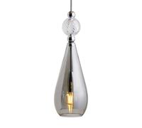 EBB & FLOW Smykke M argento grigio fumo cristallo swirl Ebb & Flow