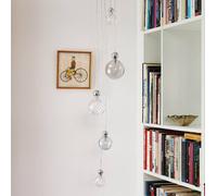 EBB & FLOW Uva M Palla argento trasparente a quadretti piccoli Ebb & Flow
