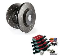 EBC B01 Freni Kit Posteriore Pastiglie Dischi per Audi 100 (44, 44Q, C3) 200