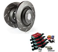 EBC B01 Freni Kit Posteriore Pastiglie Dischi per Audi 100 (44, 44Q, C3) 200