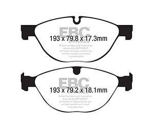 EBC Brake DP42191R Pastiglia Freni per Uso Stradale e Trackday Yellowstuff 4000 Series