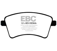 EBC Brakes DP22033 Green stuff Pastiglie Freno