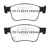 EBC Brakes DP33109C Redstuff Ceramica Basso Polvere Pastiglie Freni