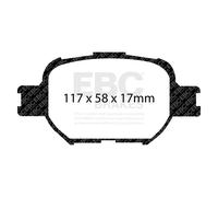 EBC Brakes DP41325R Gialle per Freni Strada E Pista Pastiglie 00-10 Celica TC