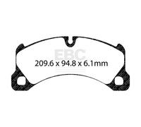 EBC Brakes DP42162R Yellowstuff Strada E Pista Pastiglie Freni Per 10-18 Cayenne