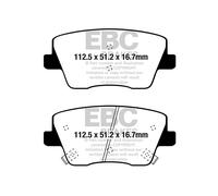 EBC Brakes DP42344R Kit pastiglie freno, Freno a disco per HYUNDAI