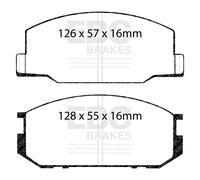 EBC Brakes DP4456R Yellowstuff Strada E Pista Pastiglie Freni Per Celica Esprit