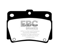 EBC B02 Freni Kit Posteriore Pastiglie Dischi per Mitsubishi Pajero 2 (V2W, V4W)