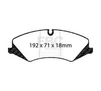 EBC Brakes DP62123 6000 Serie Greenstuff Camion / SUV Freni Disco Pastiglie