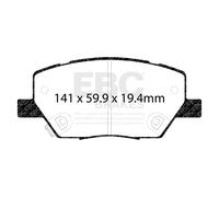 EBC Brakes DP62239 6000 Serie Greenstuff Camion / SUV Freni Disco Pastiglie