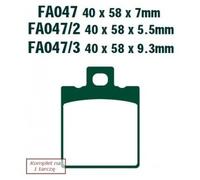 FA047HH PASTIGLIE SINTERIZZATE POSTERIORI EBC DUCATI 900 CR SUPERSPORT 1998