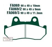 PASTIGLIE FRENI PER HONDA GL1500 POSTERIORE GOLDWING EBC FA069/3 ORGANICA MOTO