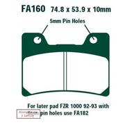 EBC Brakes FA160 Kit pastiglie freni
