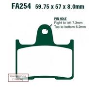 Pastiglie Freno EBC FA254V per Kawasaki Honda ZX-7RR ZZR GTR CB-X4 VT CB