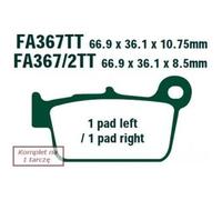 EBC Brakes FA367/2R Kit pastiglie freni