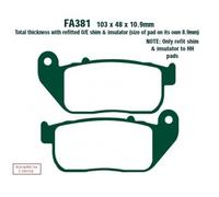 EBC Brakes FA381V Kit pastiglie freni