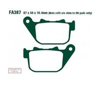 Ebc Fa-v Series Fa387v Sintered Brake Pads Nero