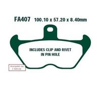 PASTIGLIE EBC ORGANICHE FA407 BMW R GS RS K PIAGGIO TYPHOON ZIP