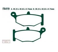 FA419HH PASTIGLIE SINTERIZZATE POSTERIORI EBC SUZUKI GSR 600 2006-2010