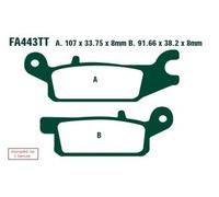 EBC Brakes FA443TT Kit pastiglie freni