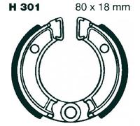 EBC Ganasce freno anteriore H301 sinistra per Honda NX 50 M CareN 1981
