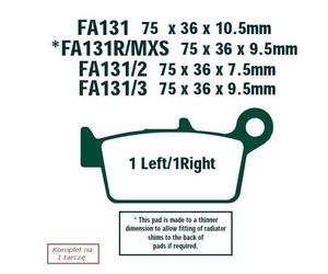 EBC Brakes SFA131/2 Kit pastiglie freni