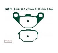 EBC Brakes SFA173 Kit pastiglie freni