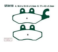 EBC Brakes SFA418 Kit pastiglie freni