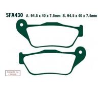 EBC Biologico Anteriore Pastiglie Freno Per MBK YP125 Skycruiser (2006 A 2010)