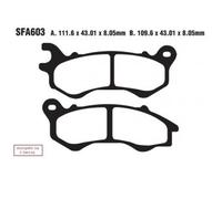EBC Brakes SFA603 Kit pastiglie freni