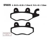 EBC Brakes SFA635 Kit pastiglie freni