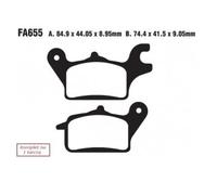 EBC Brakes SFA655 Kit pastiglie freni