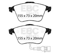 EBC Brakes UD1359 Ultimax Pastiglie Freni Per 08-13 Golf R Tt Quattro