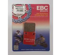 EBC Carbon Tt Posteriore Pastiglie Freno (1 Set) Per Kawasaki KLX140 (2008 2024)