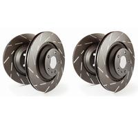 EBC Dischi Freno Black Dash Frontale + + Posteriore per Land Rover Range 3 (L322