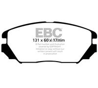 Pastiglie freno EBC Blackstuff Ultimax2 anteriore EBC116718 per Hyundai Sonata