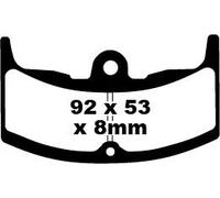 EBC FA080 PASTIGLIE FRENO ORGANICHE SERIE FA HONDA CBX 550 F2 1983