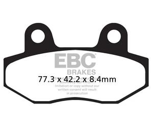 EBC FA086/2 BRAKE PAD ORGANIC STREET HYOSUNG GV 650 I SPORTCRUISER PRO 2015