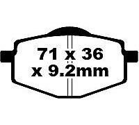 EBC FA101TT BRAKE PAD FA-TT SERIES CARBON FIBER OFFROAD YAMAHA XT 225 SEROW 1987