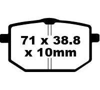 EBC FA118 PASTIGLIE FRENO ORGANICHE SERIE FA YAMAHA XT 600 1990