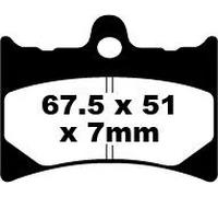 EBC FA126HH PASTIGLIE FRENO SINTERIZZATE SERIE FA-HH APRILIA RS 125 TUONO 2004