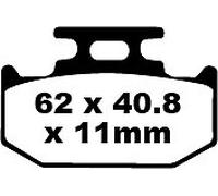 EBC FA152/2TT BRAKE PAD FA-TT SERIES CARBON FIBER OFFROAD YAMAHA YZ 400 F 1998