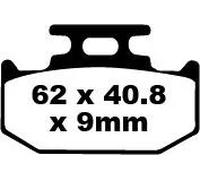 EBC FA152TT BRAKE PAD CARBON TT DIRT PER SUZUKI DR 250 SE 1993