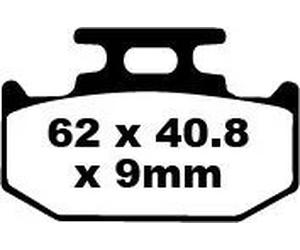 EBC FA152TT BRAKE PAD CARBON TT DIRT PER SUZUKI DR 350 SE 1997