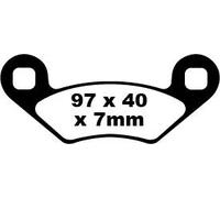 EBC FA159TT BRAKE PAD CARBON TT DIRT DAELIM S1 125 F.I. OTELLO 2009