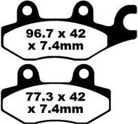 EBC FA165TT BRAKE PAD CARBON TT DIRT KAWASAKI KLF 400 4X4 BAYOU 1993