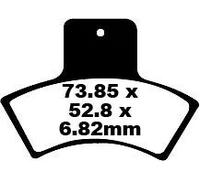 EBC FA270TT BRAKE PAD CARBON TT DIRT POLARIS SCRAMBLER 500 2X4 2001