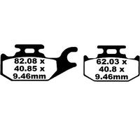 EBC FA307TT BRAKE PAD FA-TT SERIES CARBON FIBER OFFROAD KTM SX 250 2009